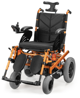 Electric Wheelchair with Neck Support Head Positioning